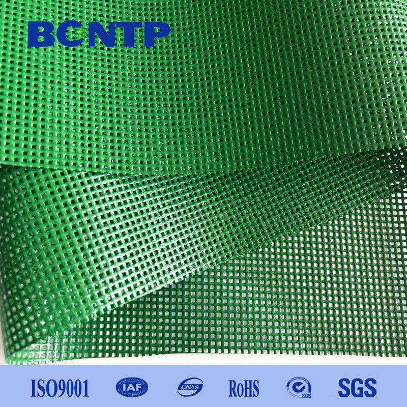 Colourful heavy duty polyester mesh fabric PVC Coated Polyester Mesh Fabric B1 Flame Retardant
